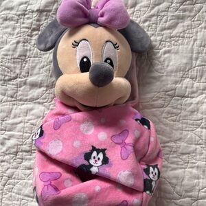 Disney Pink and Gray Minnie Mouse Plush Toy